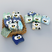 Soft toys "Owls"