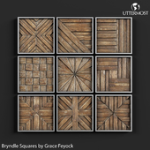 Uttermost Bryndle Rustic Wooden Squares by Grace Feyock