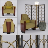 Art Deco Angular Chair