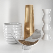 Decorative set vases