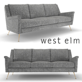 Sofa West Elm Carlo Mid-Century