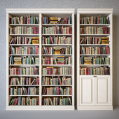 Шкафы с классическими книгами