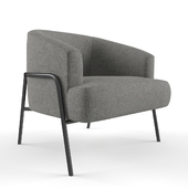 paolo accent chair grey
