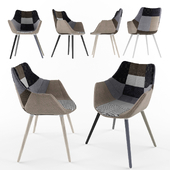 Twelve Armchair Grey Patchwork by Zuiver - 4 types
