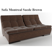 Sofa Montreal Suede Brown