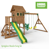 Springboro Wooden Swing Set