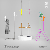 Clothes hanger; organizer for jewelry "Puppeteer"