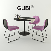 GUBI table and chair