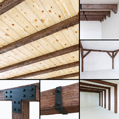Decorative wooden beams