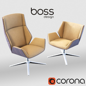 Armchairs Boss Design Kruze Lounge High & Low Back