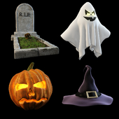 Хеллоуин набор (4 предмета)