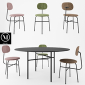 Afteroom Plus Chair + Snaregade Tables By MENU