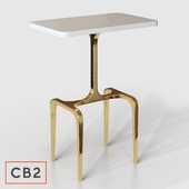 CB2 Oxford marble side table