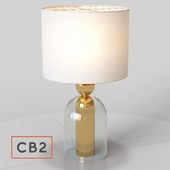CB2 bell jar table lamp