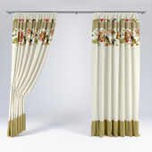 Curtains with flowers