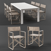 Talenti Chic Director Chair & Table