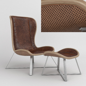 Volare Lounge Chair Ottoman Stool