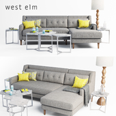 west elm Crosby Sectional sofa set
