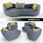 Digital Large Round 3-Seat Sofa by Roche Bobois