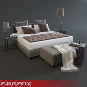 Flexform Long Island Bed Set