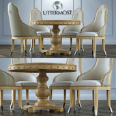 Table + chairs Uttermost Sylvana