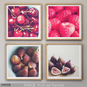 JUNIQE Fruit set framed