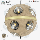 LUSTER STEAMPUNK GOGGLE EYED PENDANT SPHERE