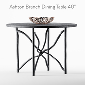 Ashton Branch Dining Table 40" Black