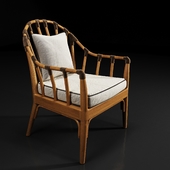 The rattan armchair