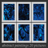 Set of paintings abstract cool