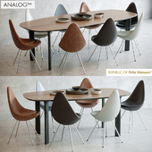 Analog table, Drop chair