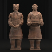 Sculpture of soldiers of the terracotta army