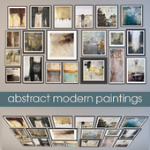 Set of 20 abstract paintings set of 20 abstract paintings