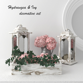 Hydrangea and Ivy - decorative set