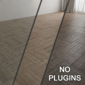 Wooden parquet (without the use of plug-ins)