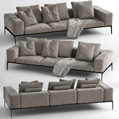 Flexform lifesteel sofa