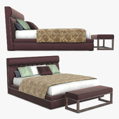 Longhi Elliott bed with bench