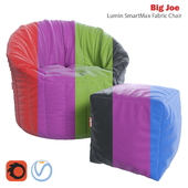 Big Joe Lumin SmartMax Fabric Chair and Ottoman.