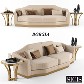 sicis borgia sofa and savoy side table