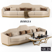 sicis borgia sofa and savoy low table