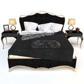 Caracole Ribbon bed & Parisian nightstand