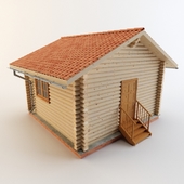 House of logs 3d max (Log house, log house)