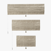 Комплект римских штор TITOS (песочный бархат)