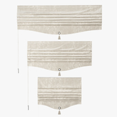 Комплект римских штор ARISSA (бежевый бархат)