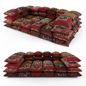 Ottoman from pillows