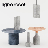 Ligne Roset: coffee tables Oxydation + Terracota lamp & vase