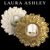 Mirror Lila Floral Gold, Lila Floral Ivory by Laura Ashley