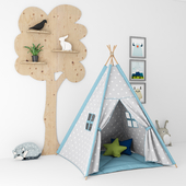 Декоративный набор для детской с палаткой