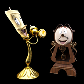 Lumiere and Cogsworth