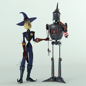 Scarecrow and the Tin Woodcutter (Scarecrow and Woodcutter Oz)